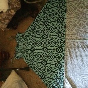 Real black and white patterned dress